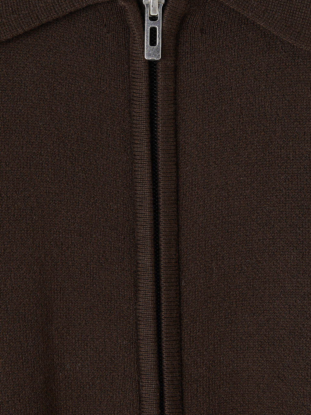 Regular Fit Polo Yaka Erkek Triko Hırka-5