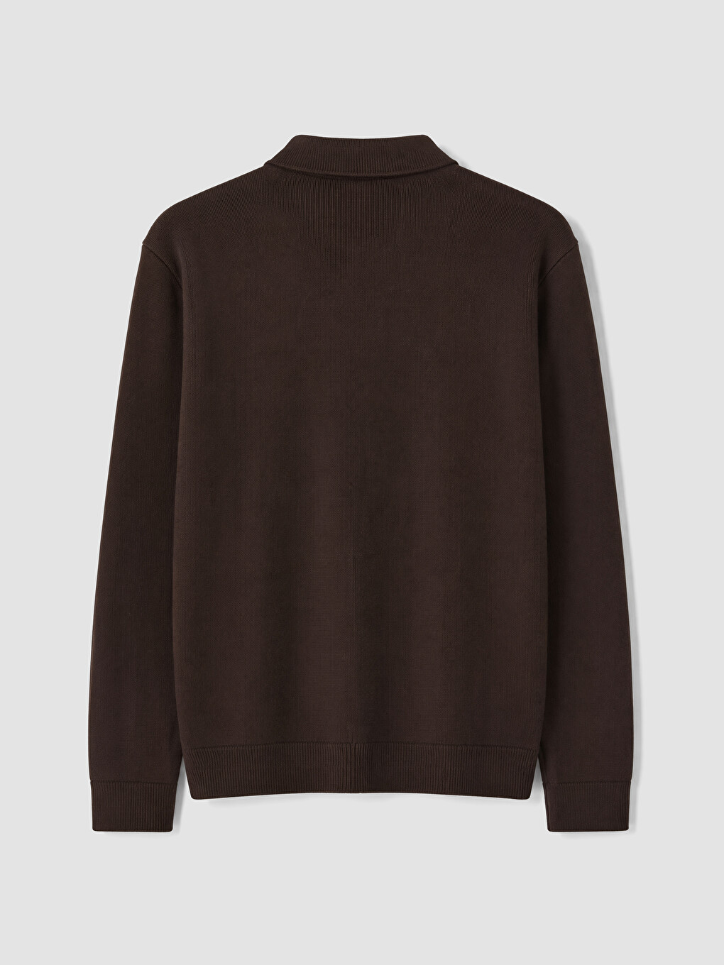 Regular Fit Polo Yaka Erkek Triko Hırka-6