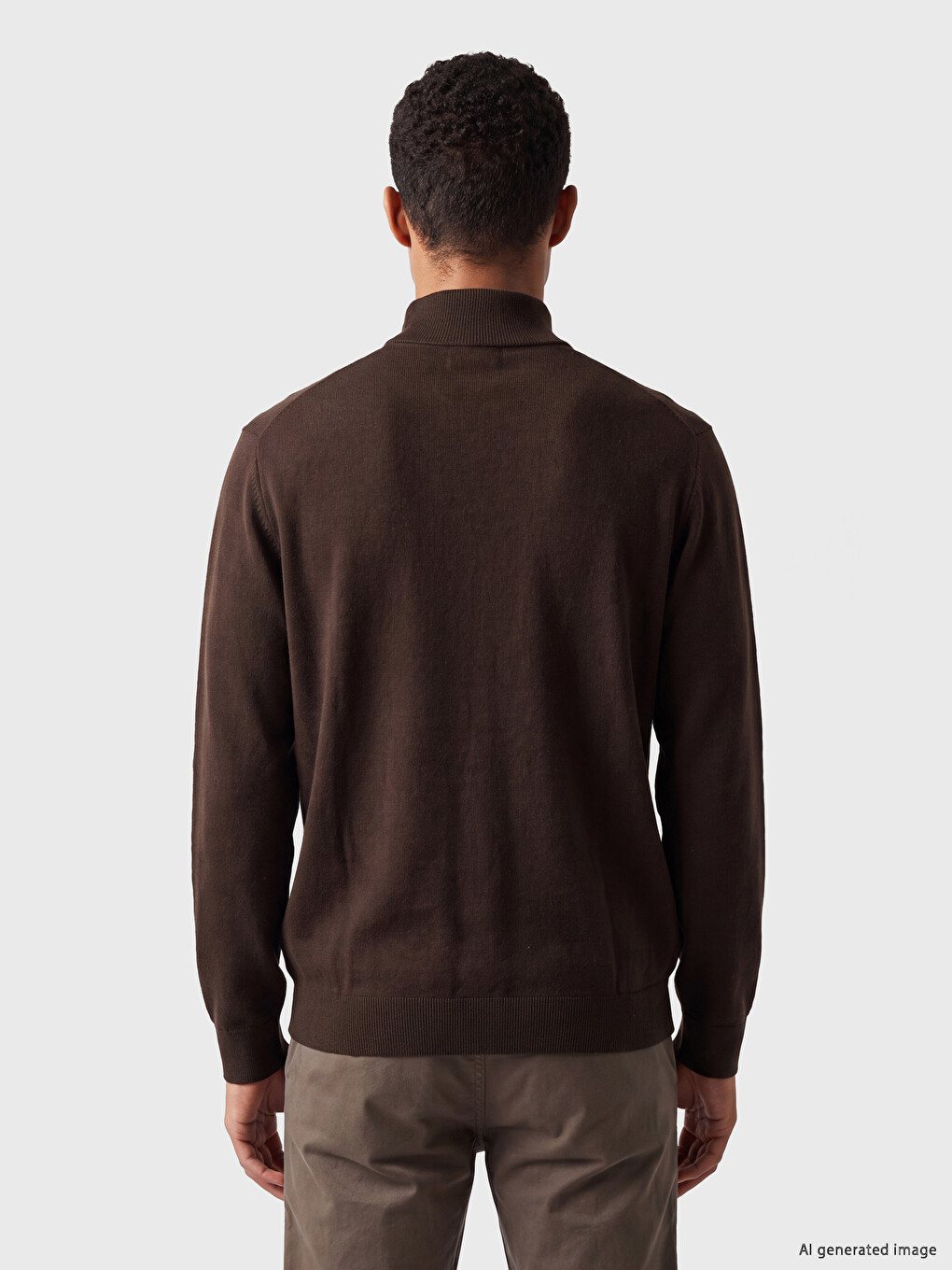Regular Fit Polo Yaka Erkek Triko Hırka-3
