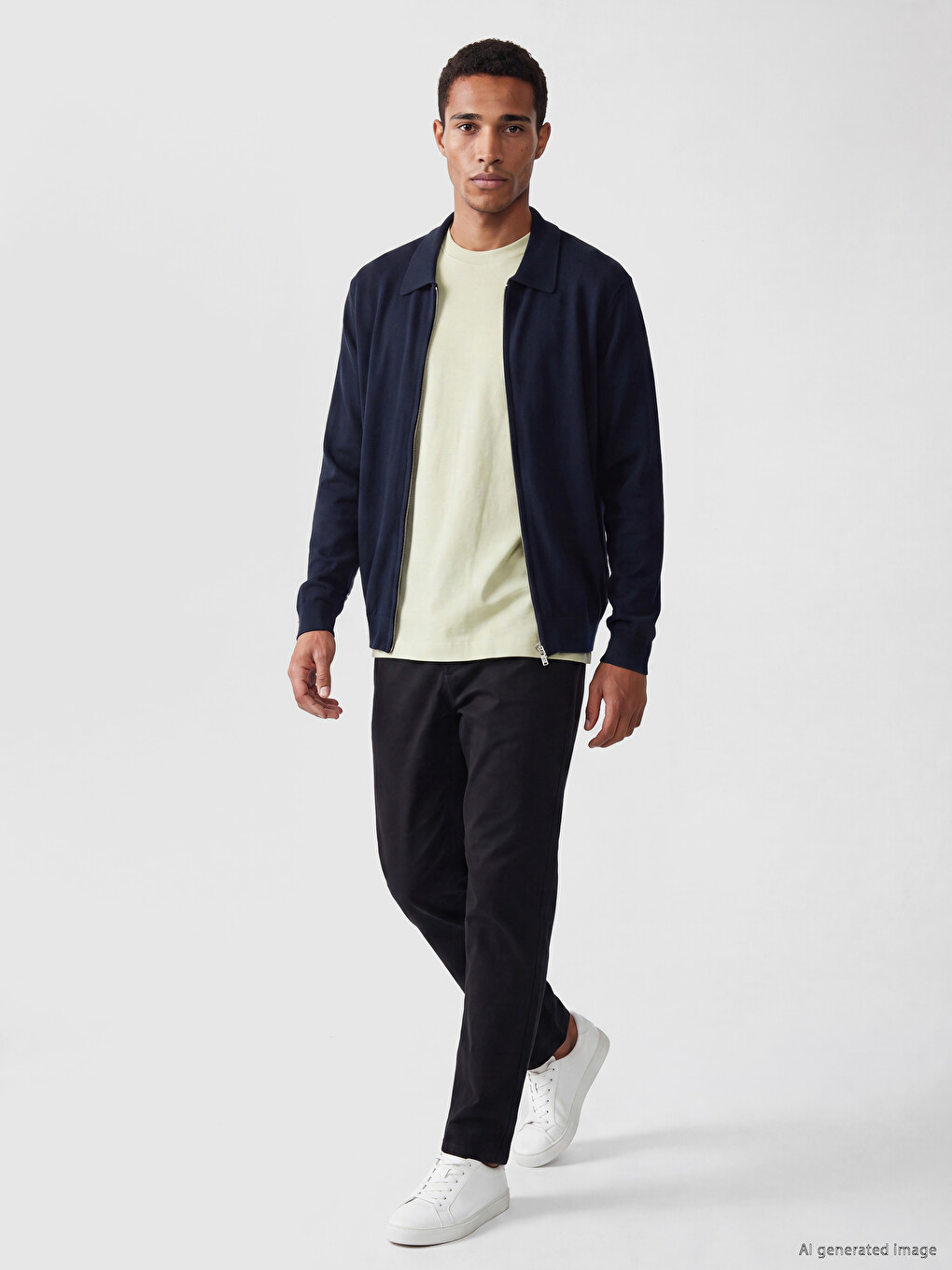 Cardigan Bleumarin Bărbat-1