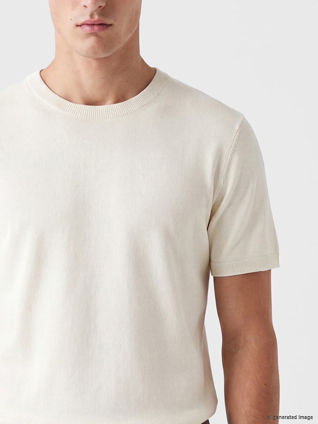Crew Neck قۆڵ كورت پیاوان تریکۆ سوێتەر-2