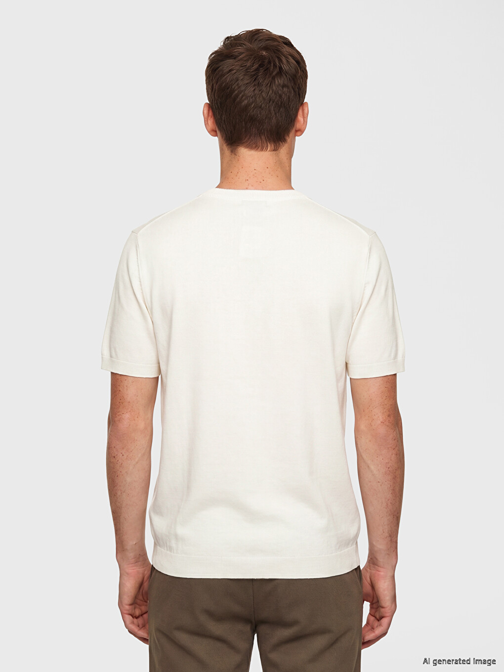 Crew Neck قۆڵ كورت پیاوان تریکۆ سوێتەر-3