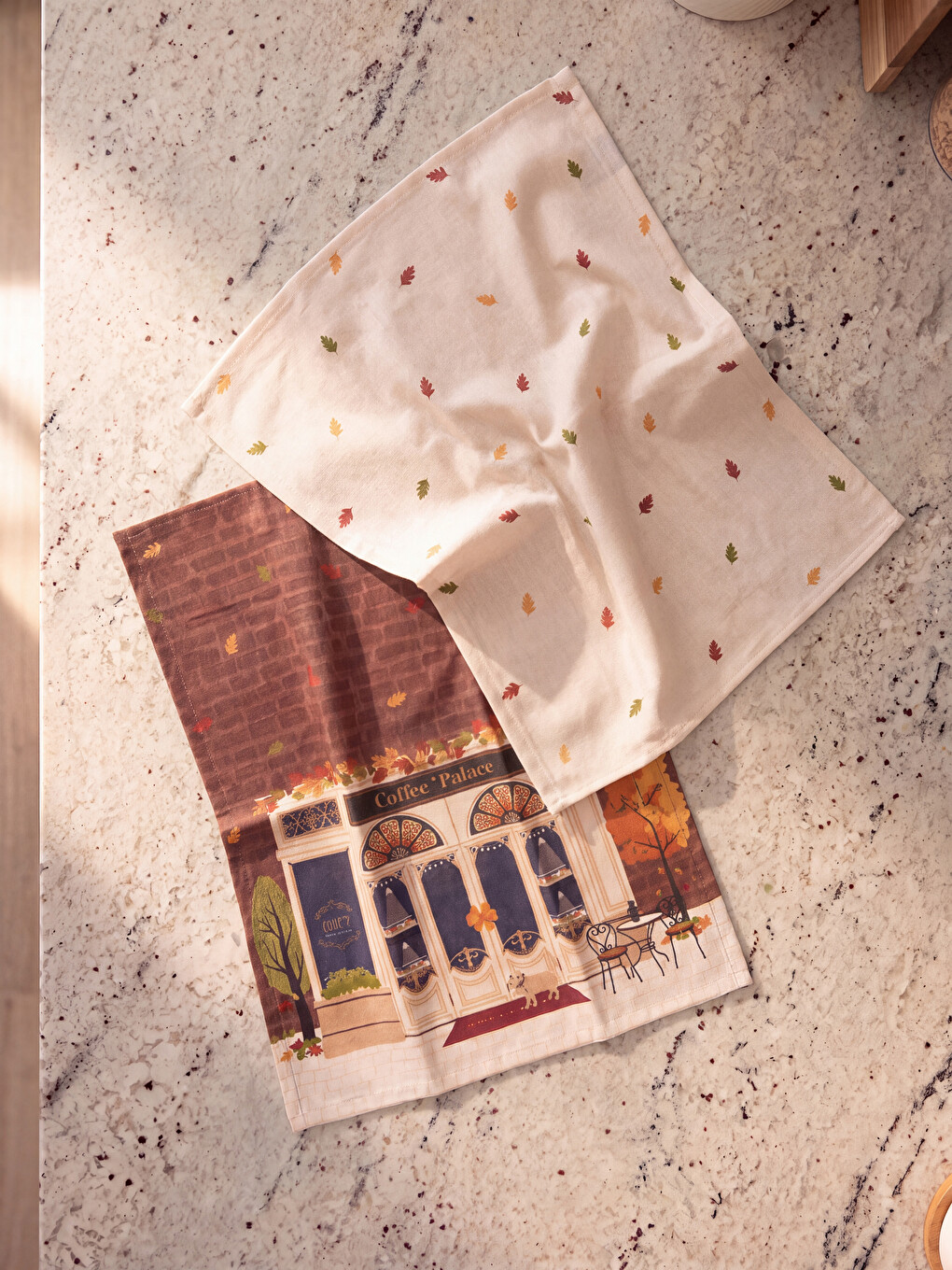 Patterned Cotton Tea Towel 2 Pack 40x50 Cm