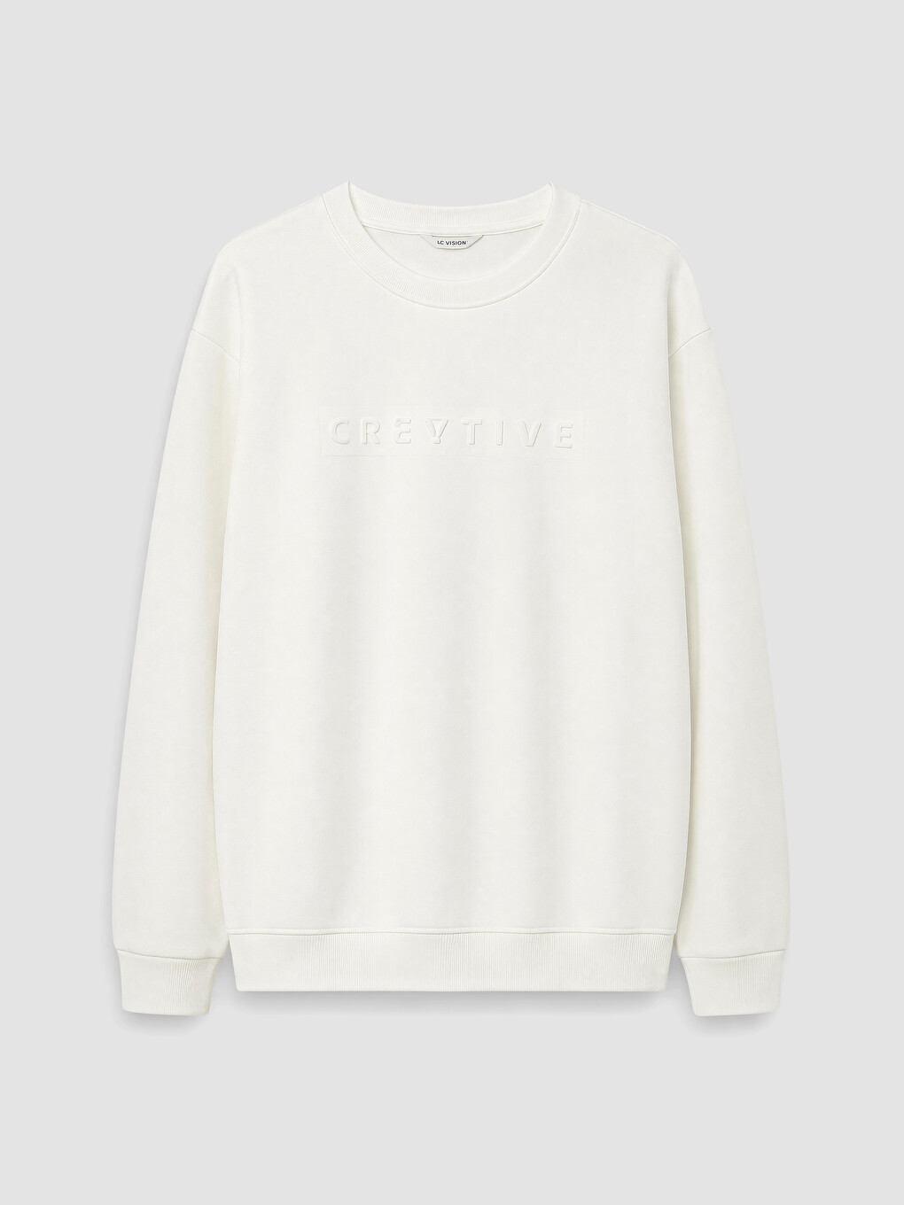 Man White Sweatshirt-4
