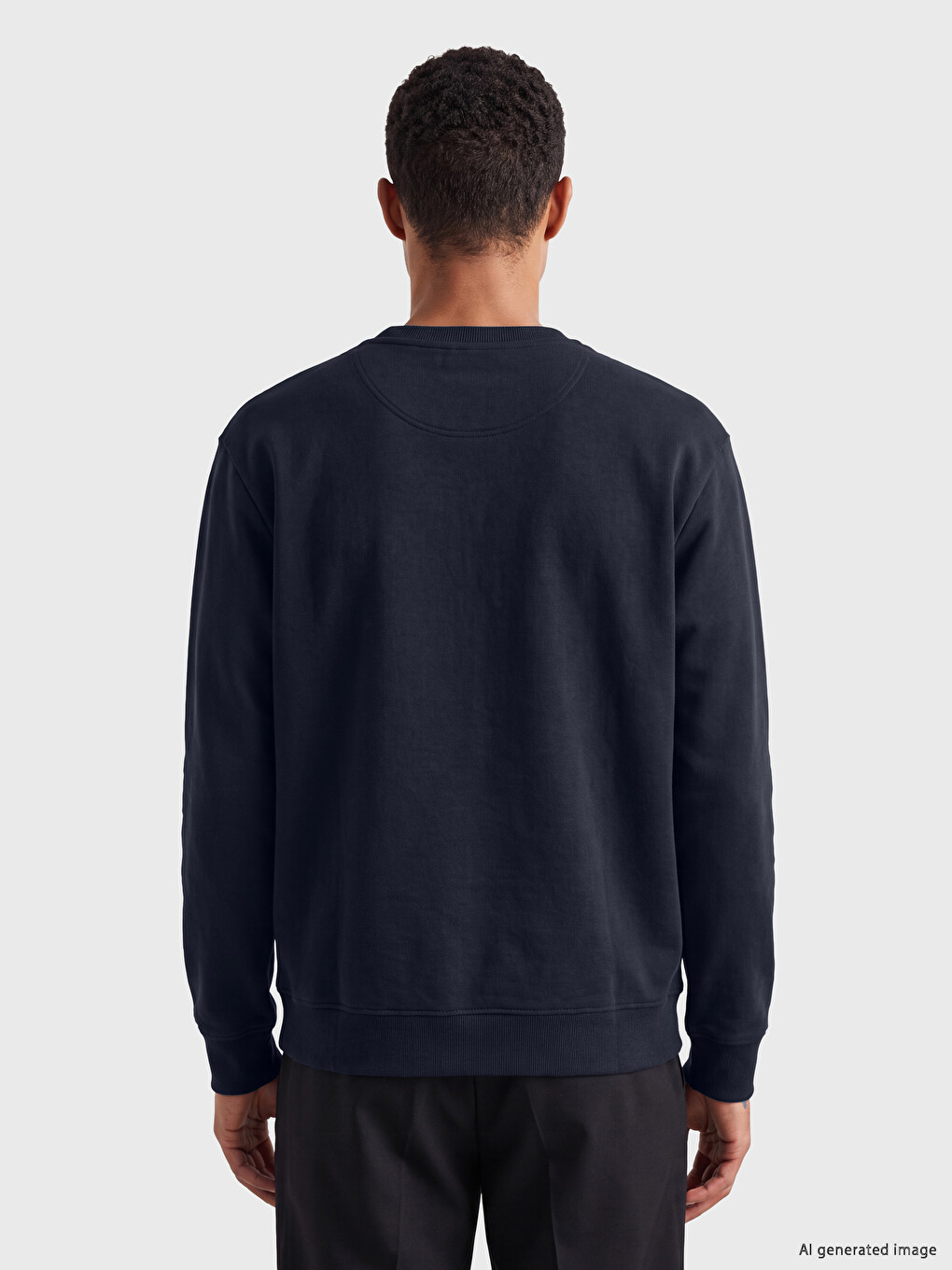 Man Navy Sweatshirt-2