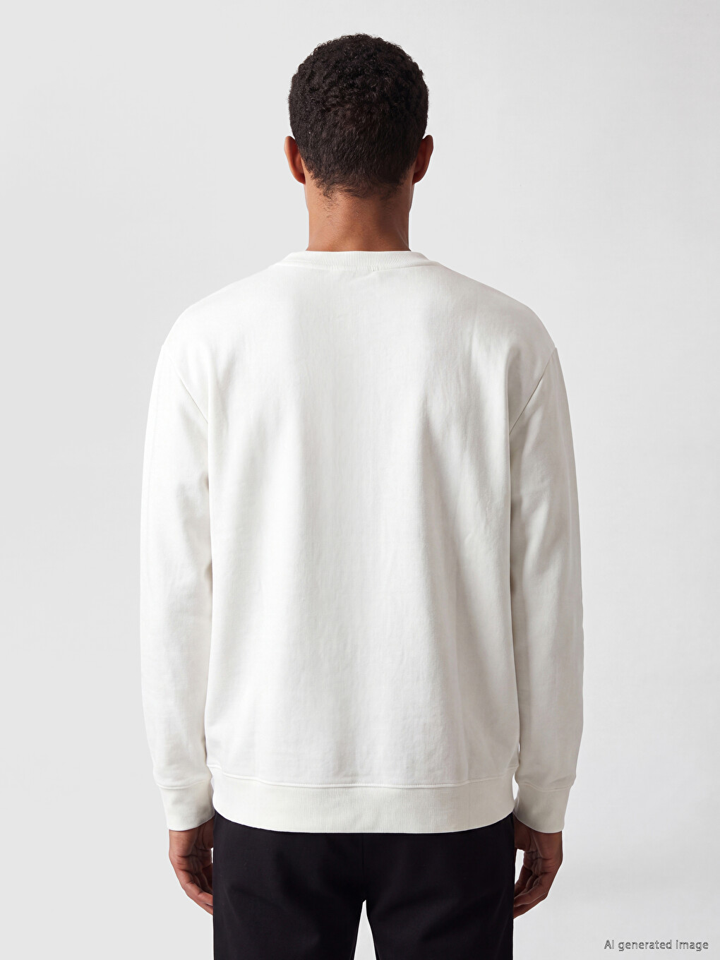 Man White Sweatshirt-3