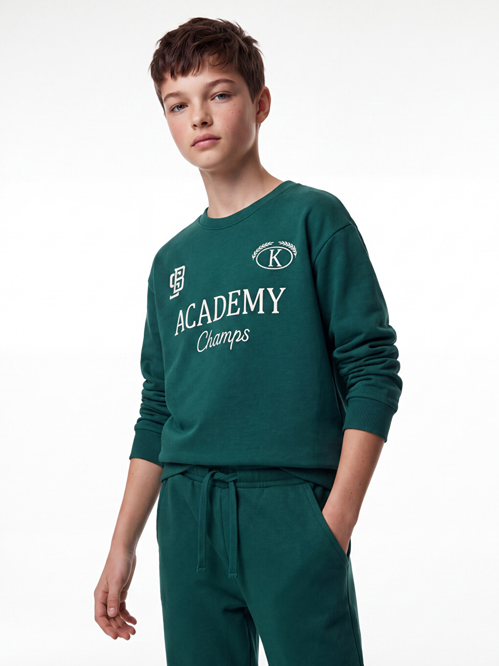 Printed Boys' Tracksuit Set-1