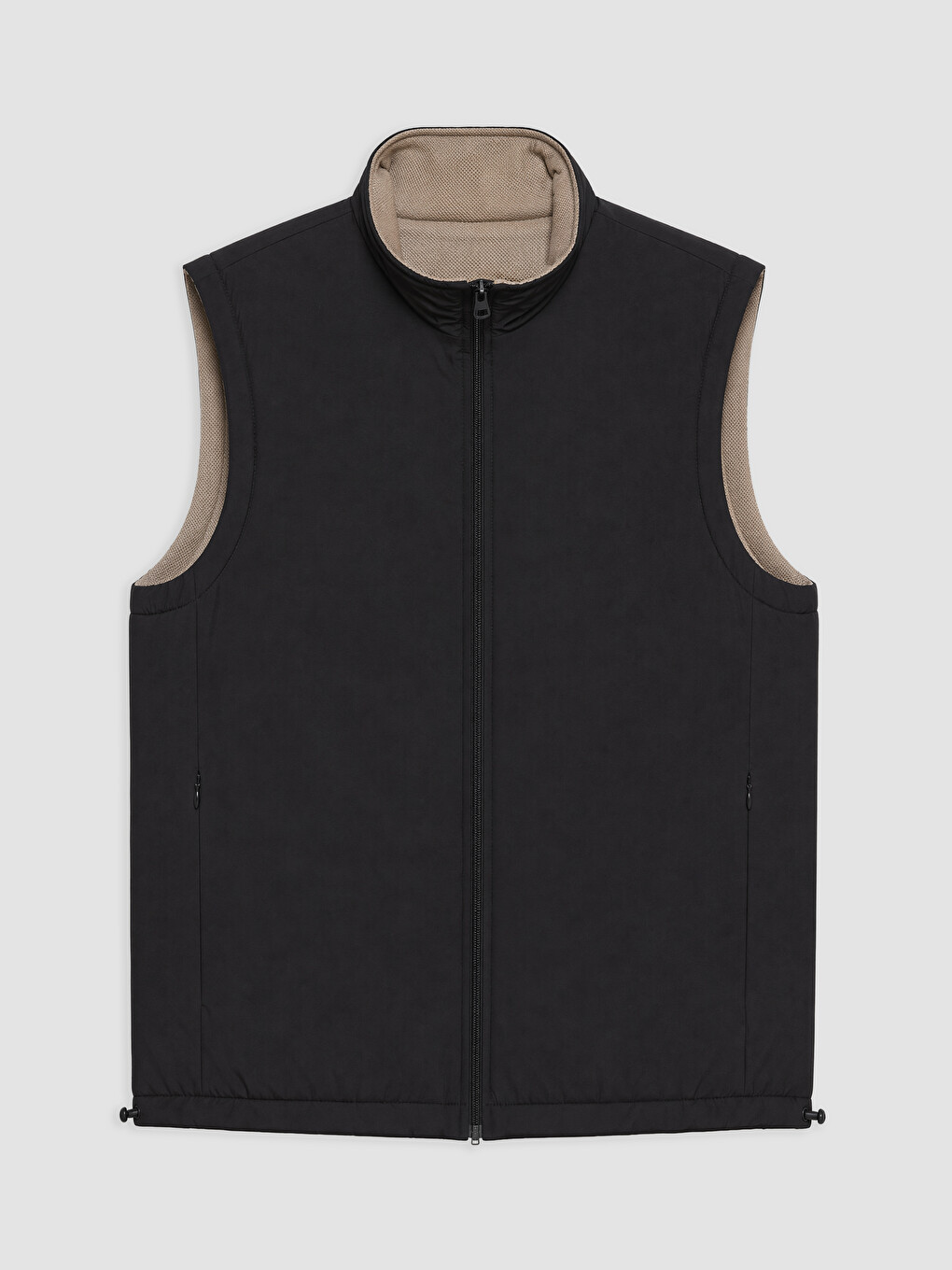 Man Black Puffer Gilet-5