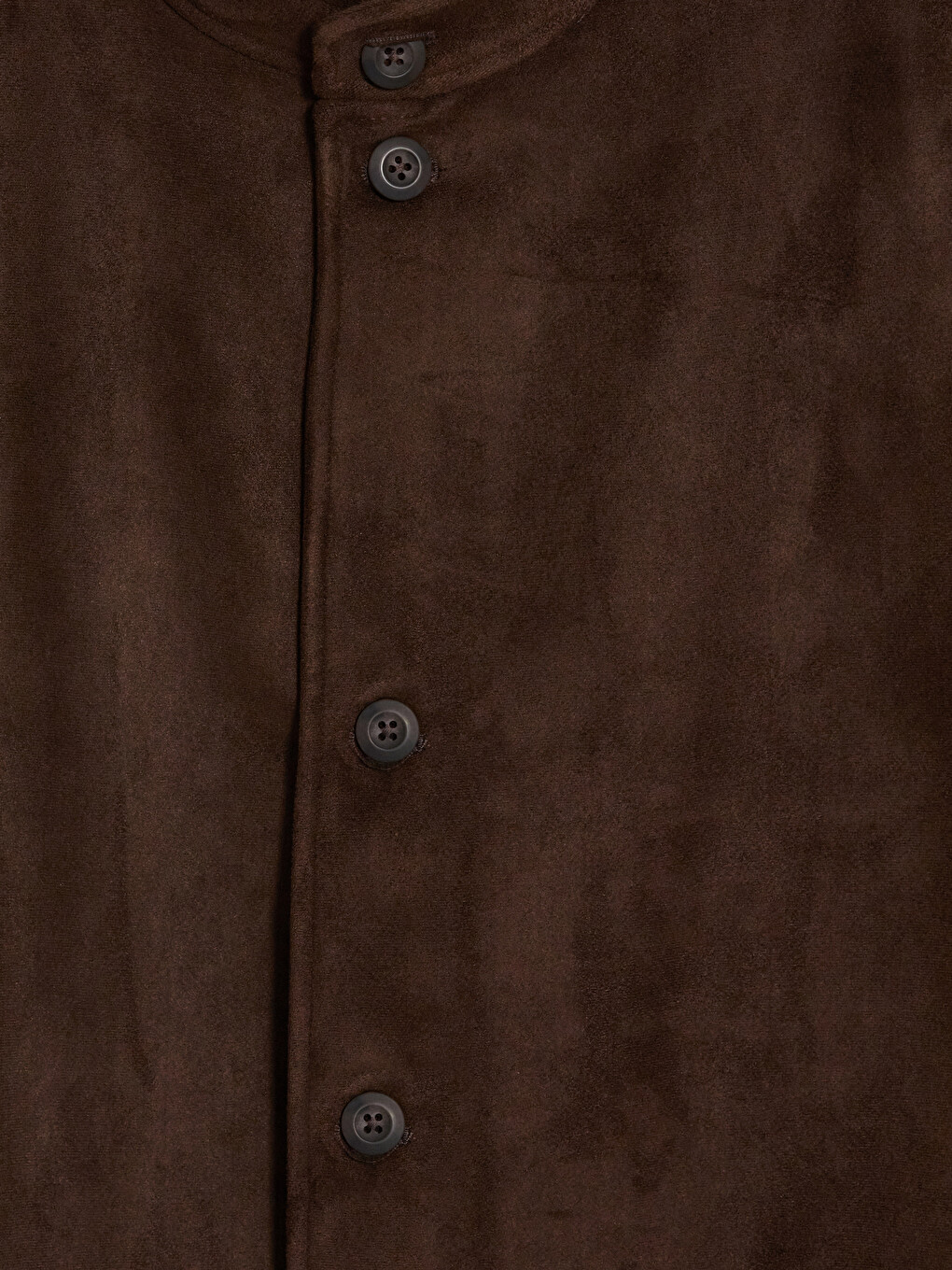 Pallto Mock Neck Prej Suede I Rregullt Për Burra-6