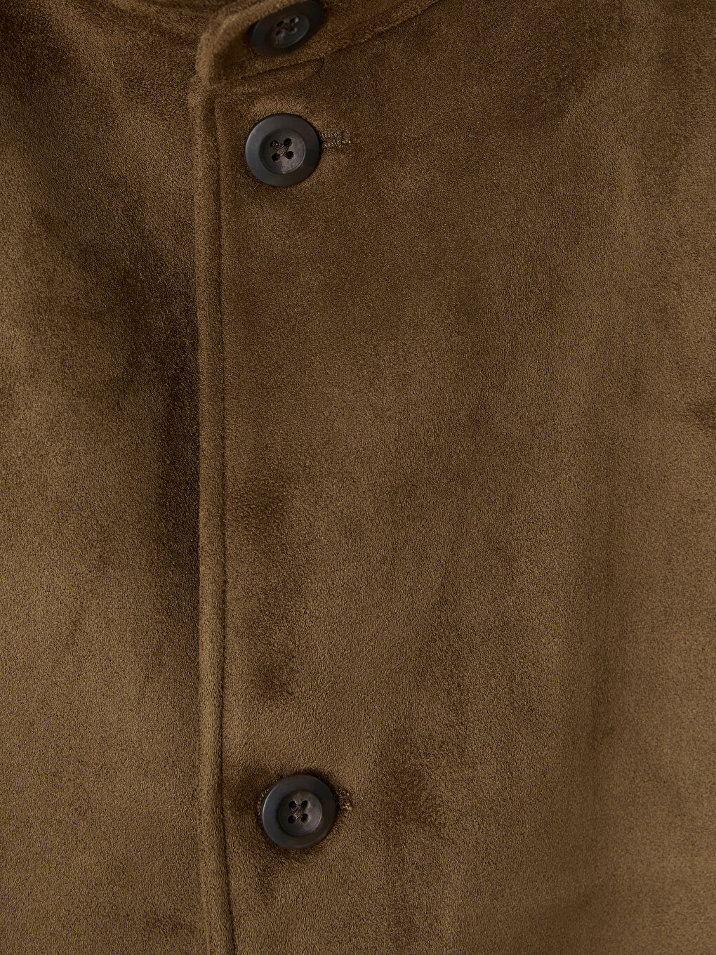 Regular Fit Mock Neck Mantel Aus Wildleder Für Herren-6