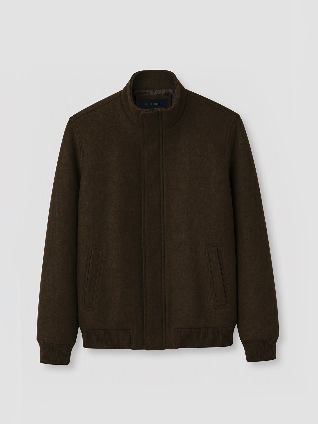 Haki Regular Fit Erkek Kaşe Mont-5