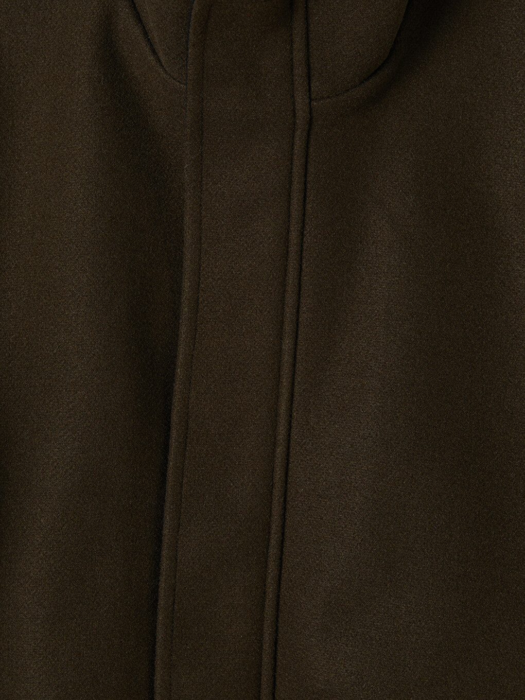 Haki Regular Fit Erkek Kaşe Mont-8