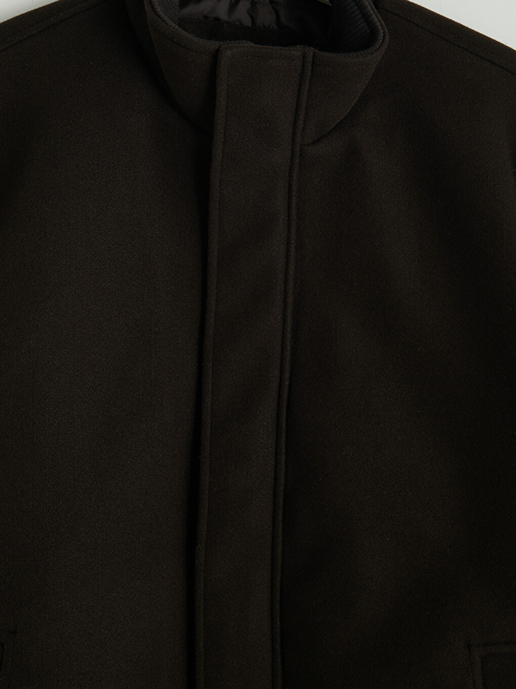 Mashkull Ngjyre Kafe Anorak-6