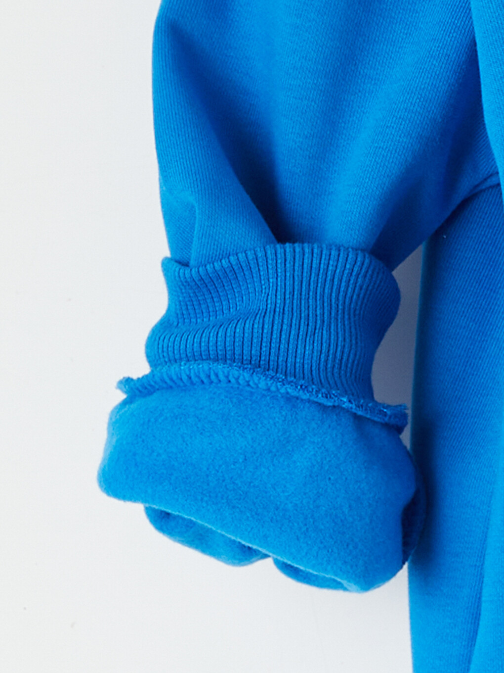 Mavi Sonic Baskılı Erkek Çocuk Fermuarlı Sweatshirt-4