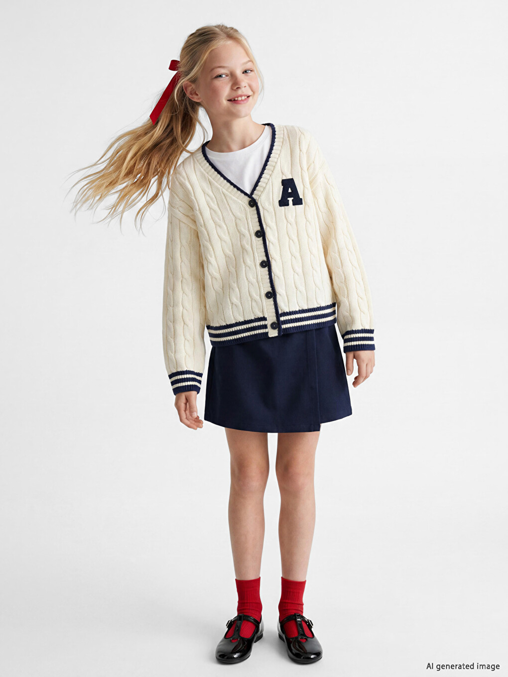 Girls' Twill Skort-1
