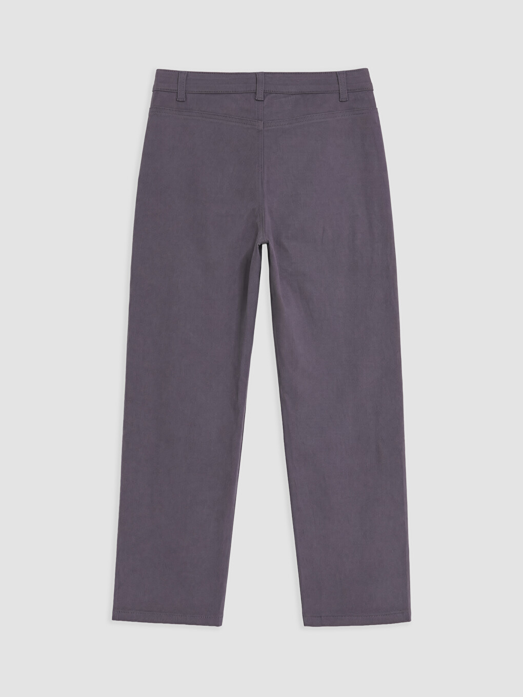 Gri Regular Fit Kız Çocuk Gabardin Pantolon-1
