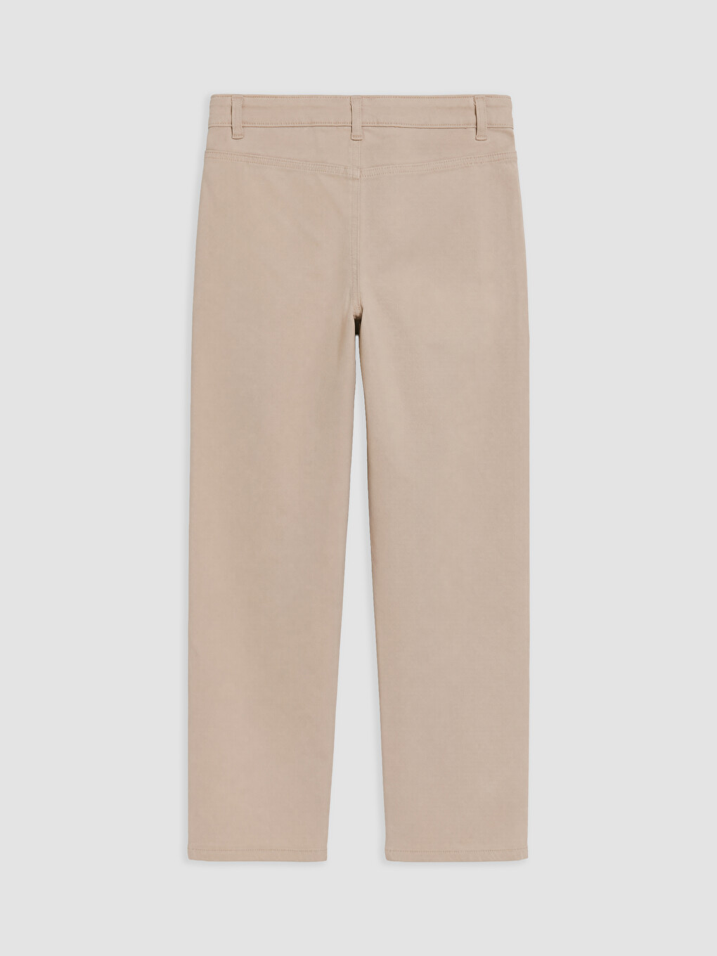 Bej Regular Fit Kız Çocuk Gabardin Pantolon-1
