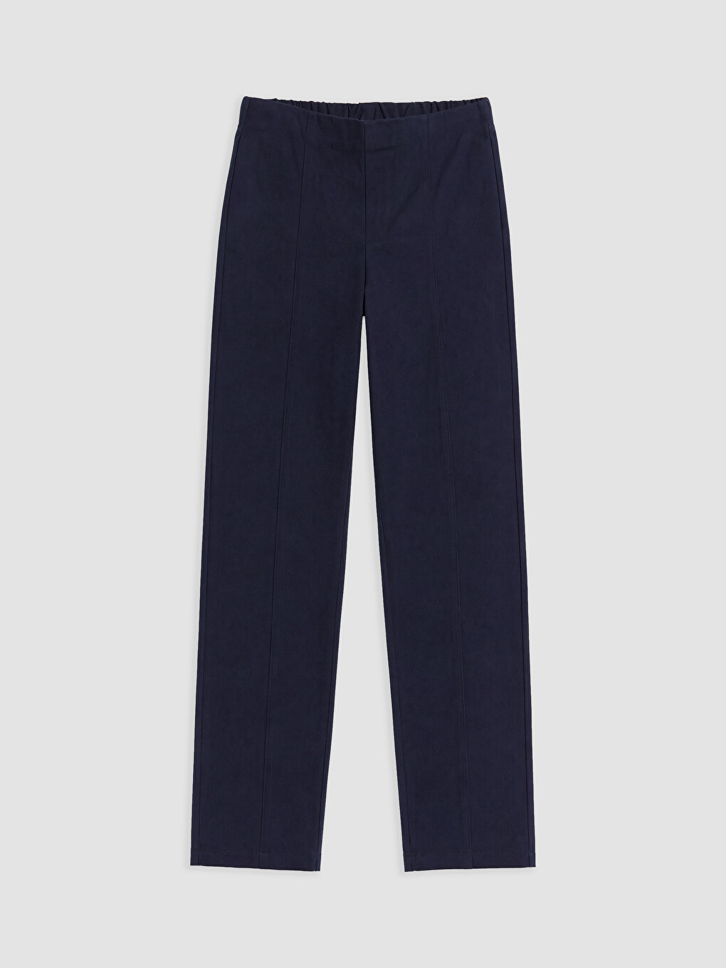 Lacivert Slim Fit Kız Çocuk Gabardin Pantolon