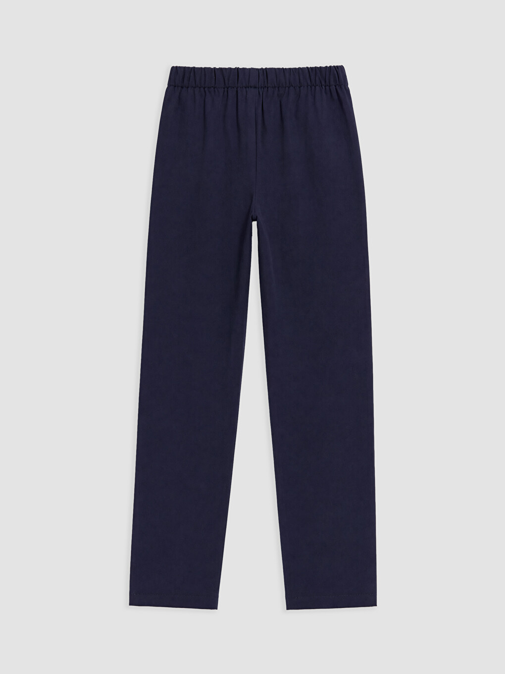 Lacivert Slim Fit Kız Çocuk Gabardin Pantolon-1