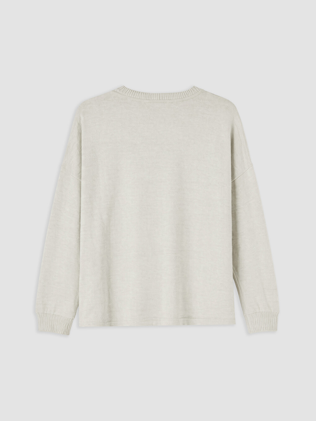 Crew Neck Ribbed Women's Pyjamas Set-6