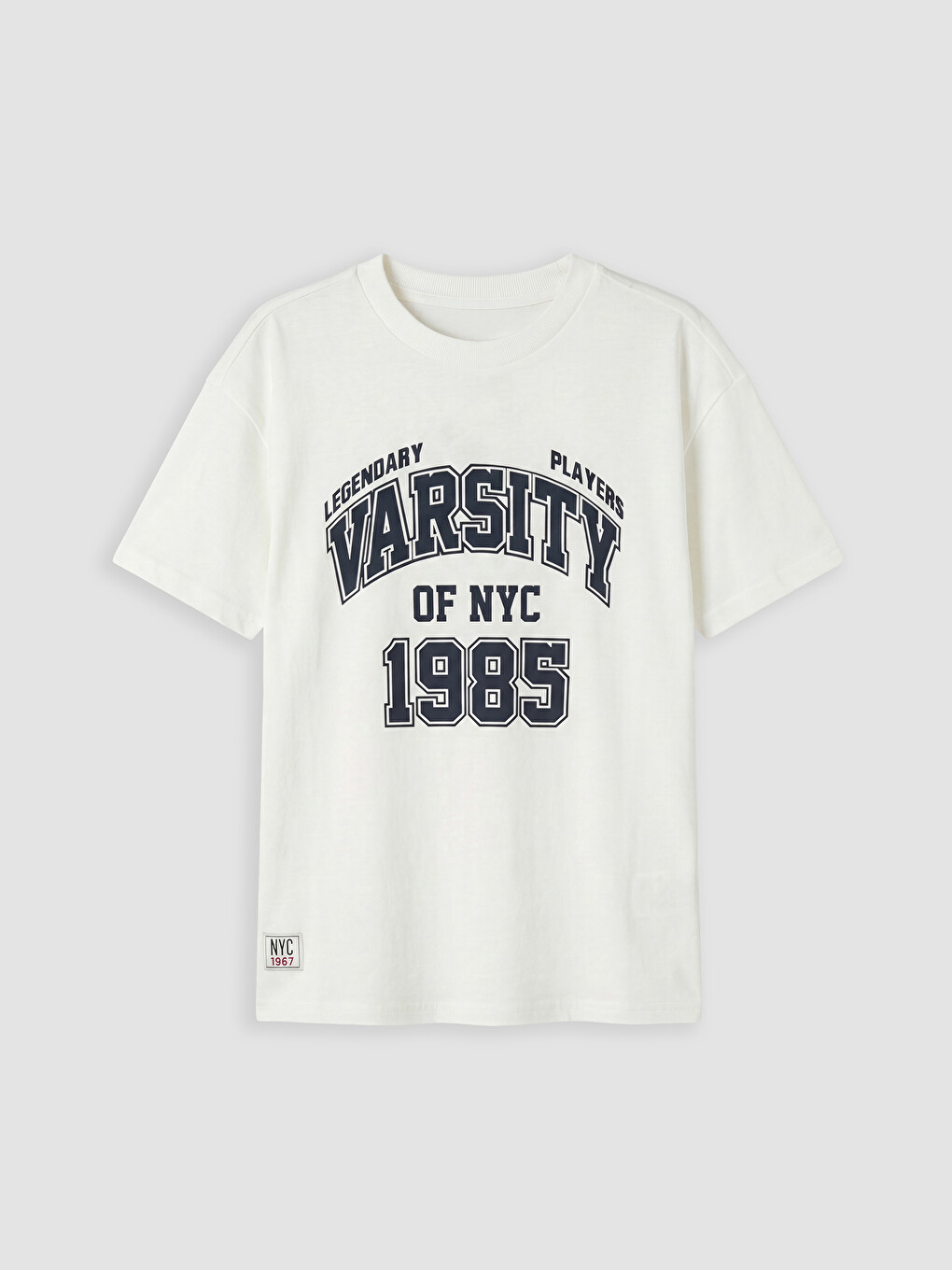 Crew Neck Printed Boys' T-shirt