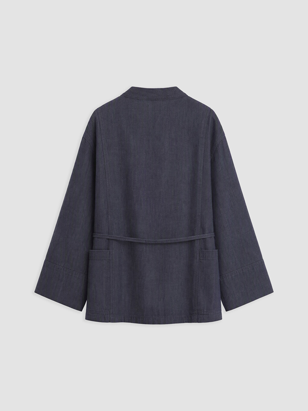 Double Breasted Collar Women's Denim Tunic-5