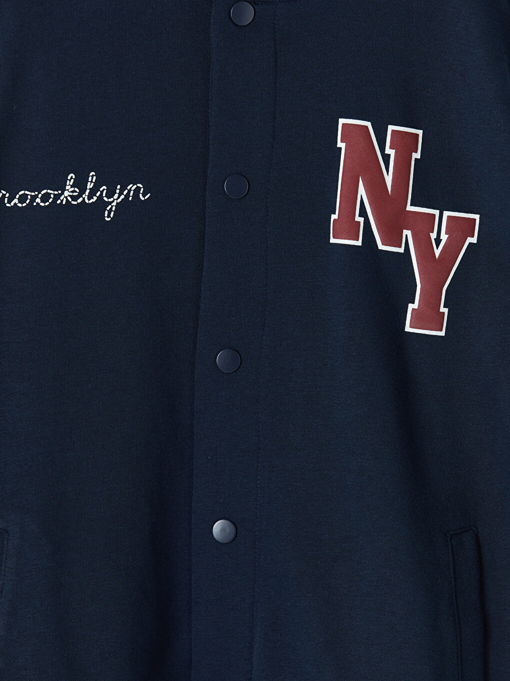 Baseball Collar Embroidered Boys' Jacket-2