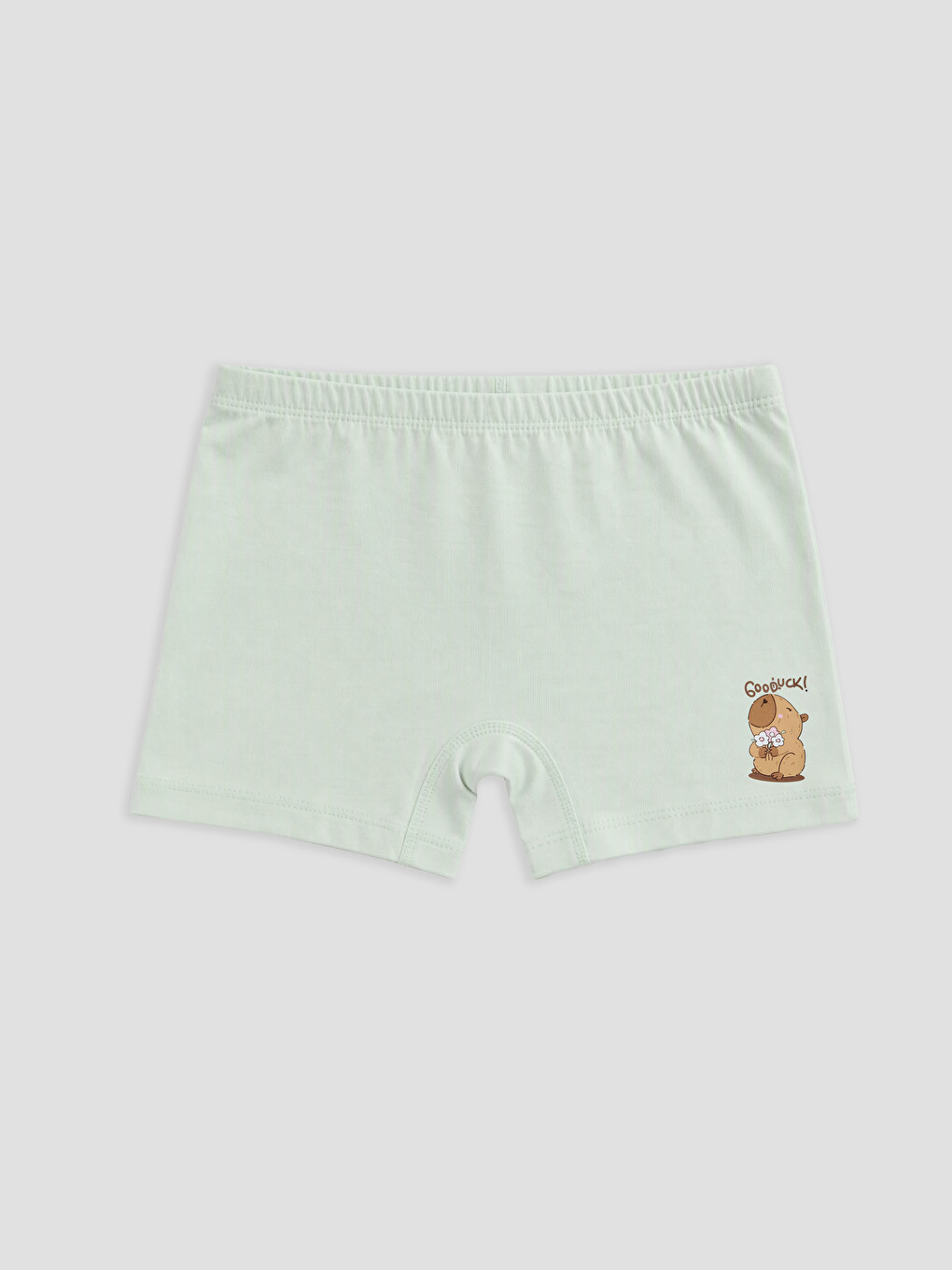 Mavi Baskılı Kız Çocuk Boxer