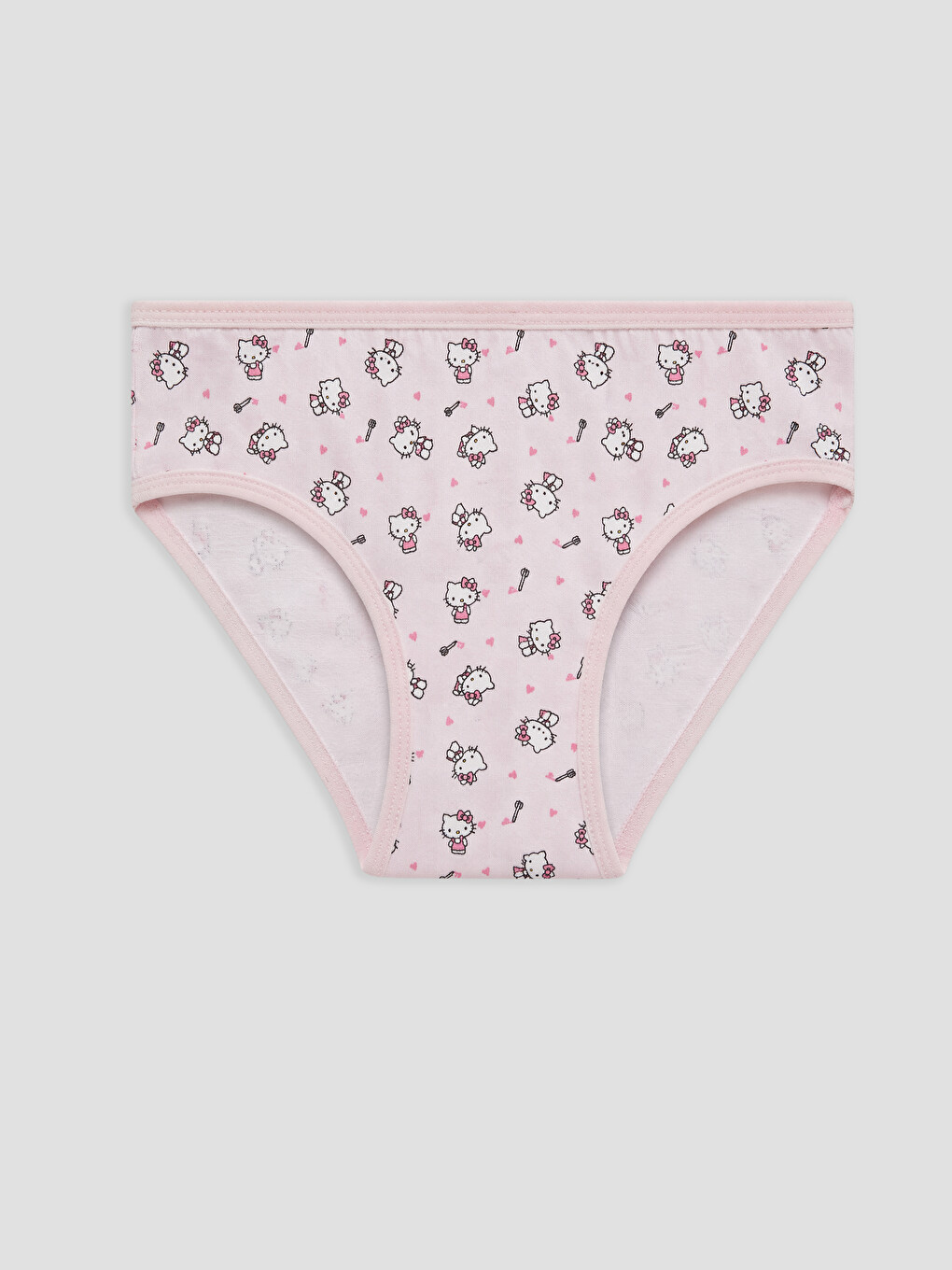 Pembe Hello Kitty Baskılı Kız Çocuk Külot 3'lü-3