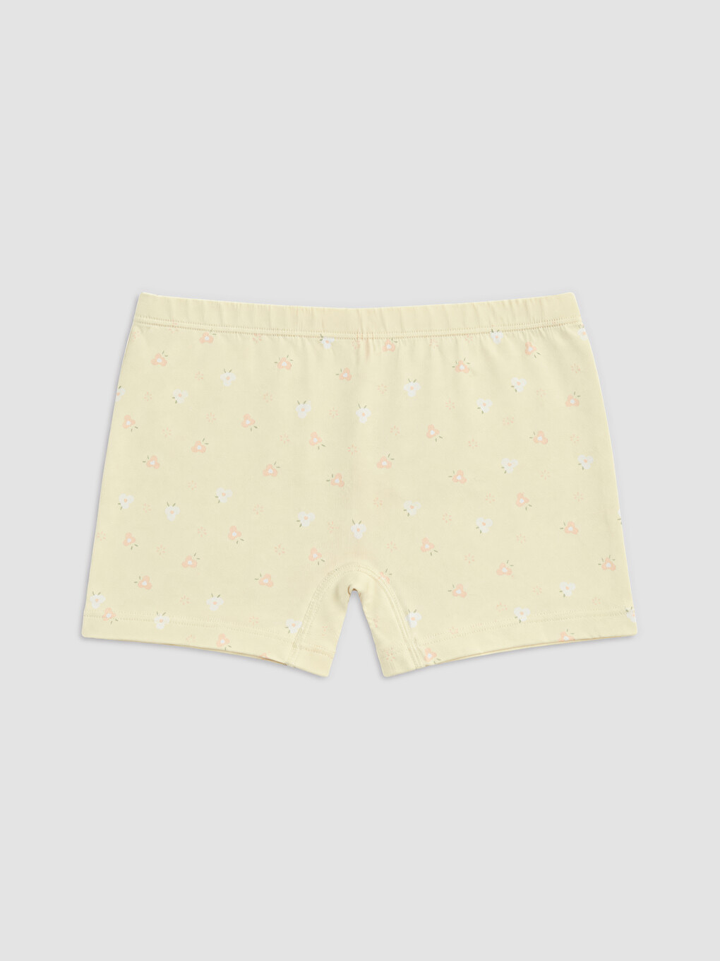 Bej Kız Çocuk Baskılı 3'lü Boxer-2