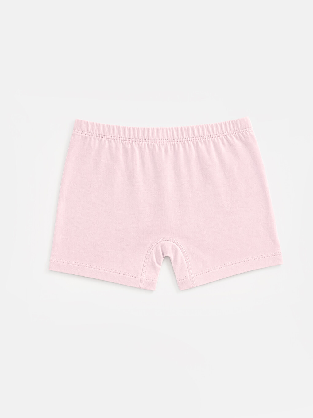 Beyaz Beli Lastikli Kız Çocuk Boxer 3'lü-4