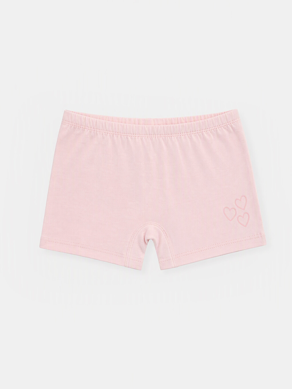 Beyaz Beli Lastikli Kız Çocuk Boxer 3'lü-5