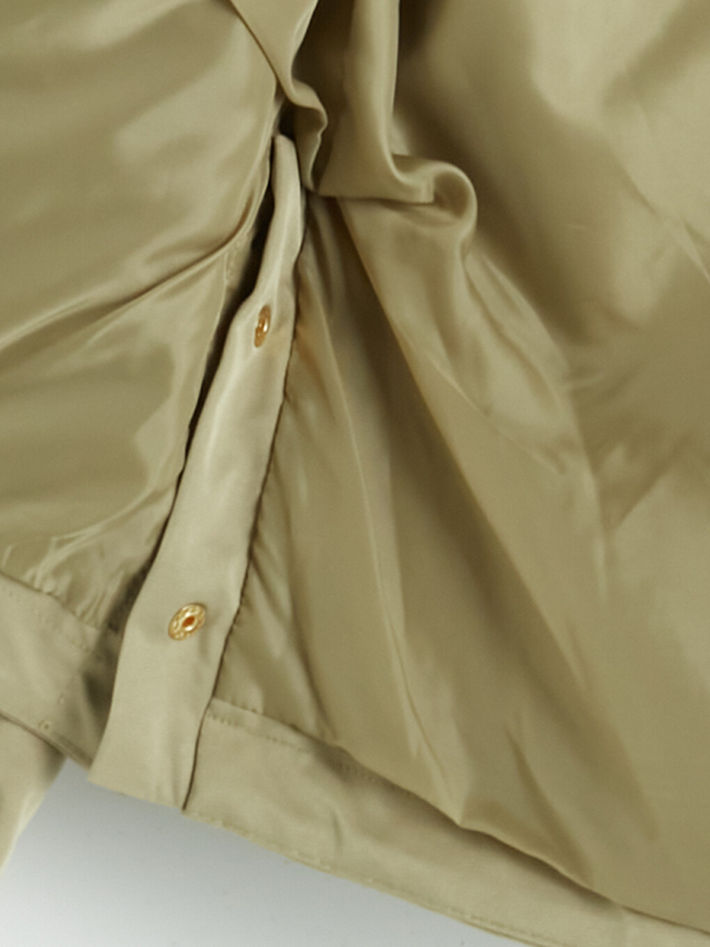 Haki Kapüşonlu Oversize Kadın Yağmurluk-7