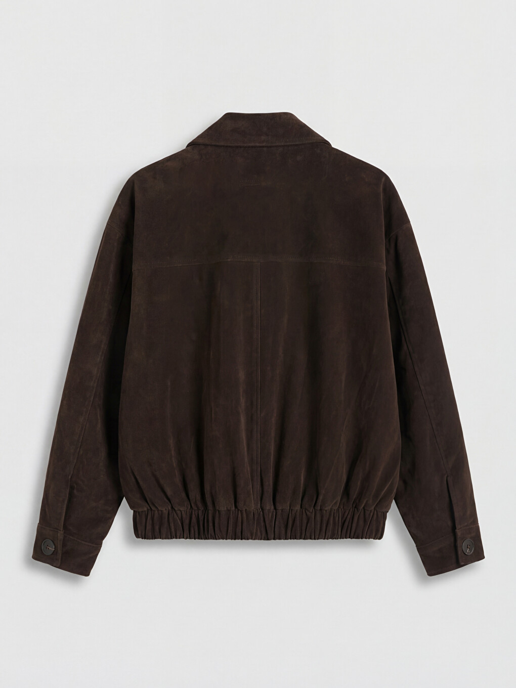 Kahverengi Kadın Oversize Süet Görünümlü Ceket-6