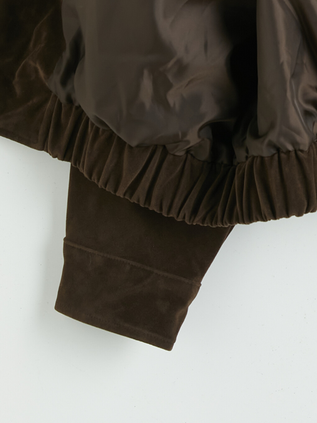 Kahverengi Kadın Oversize Süet Görünümlü Ceket-8