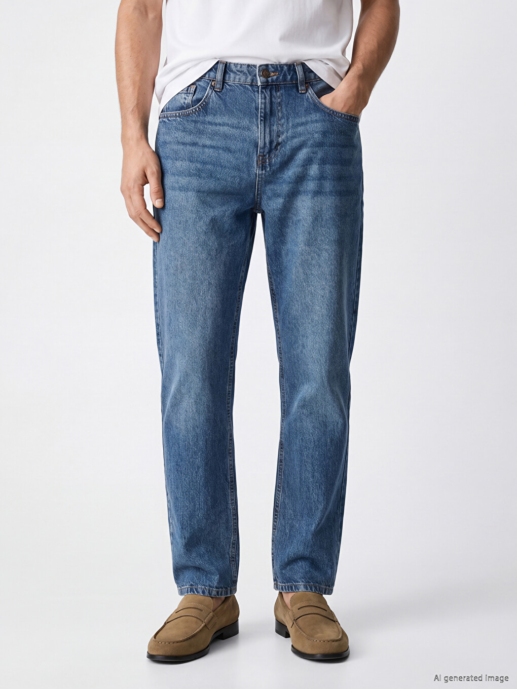 Baggy Fit Herren Jeans-1