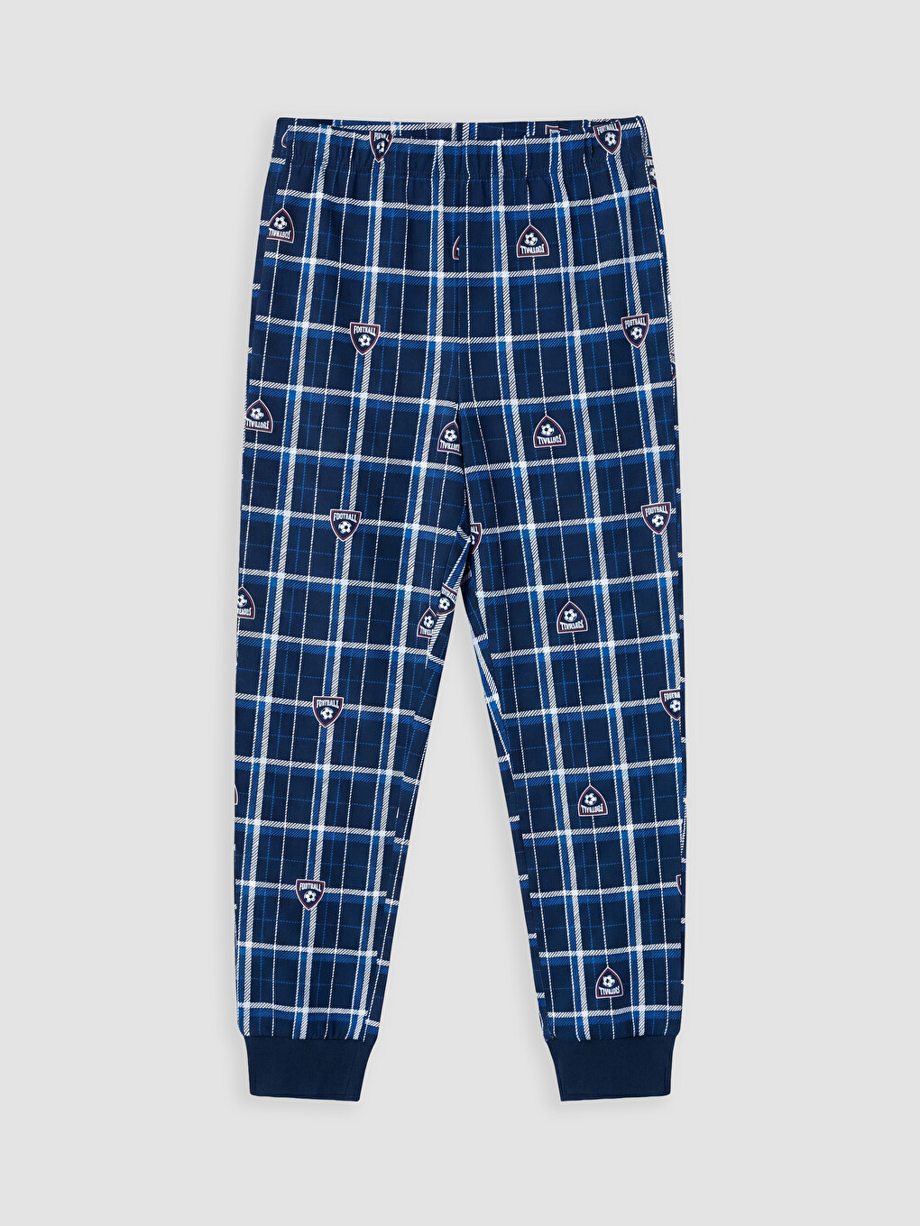 Mavi Baskılı Bisiklet Yaka Erkek Çocuk Pijama Takım-2