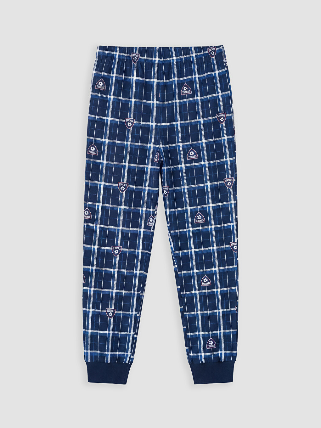 Mavi Baskılı Bisiklet Yaka Erkek Çocuk Pijama Takım-6