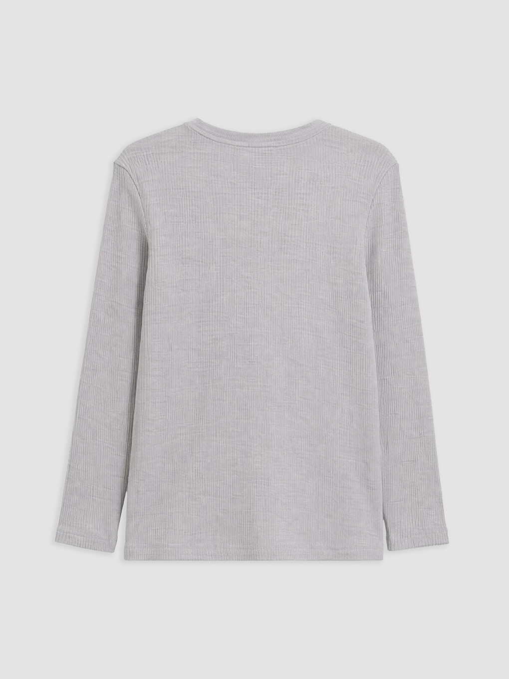 Gri Nakışlı Erkek Çocuk Pijama Üst-1