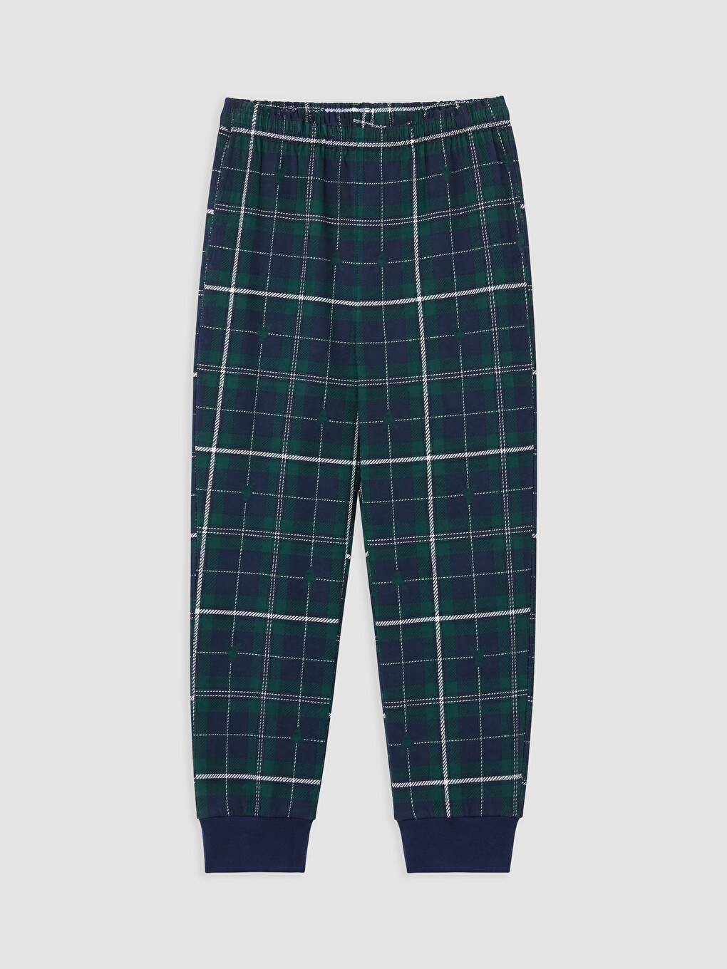 Lacivert Ekose Erkek Çocuk Pijama Alt