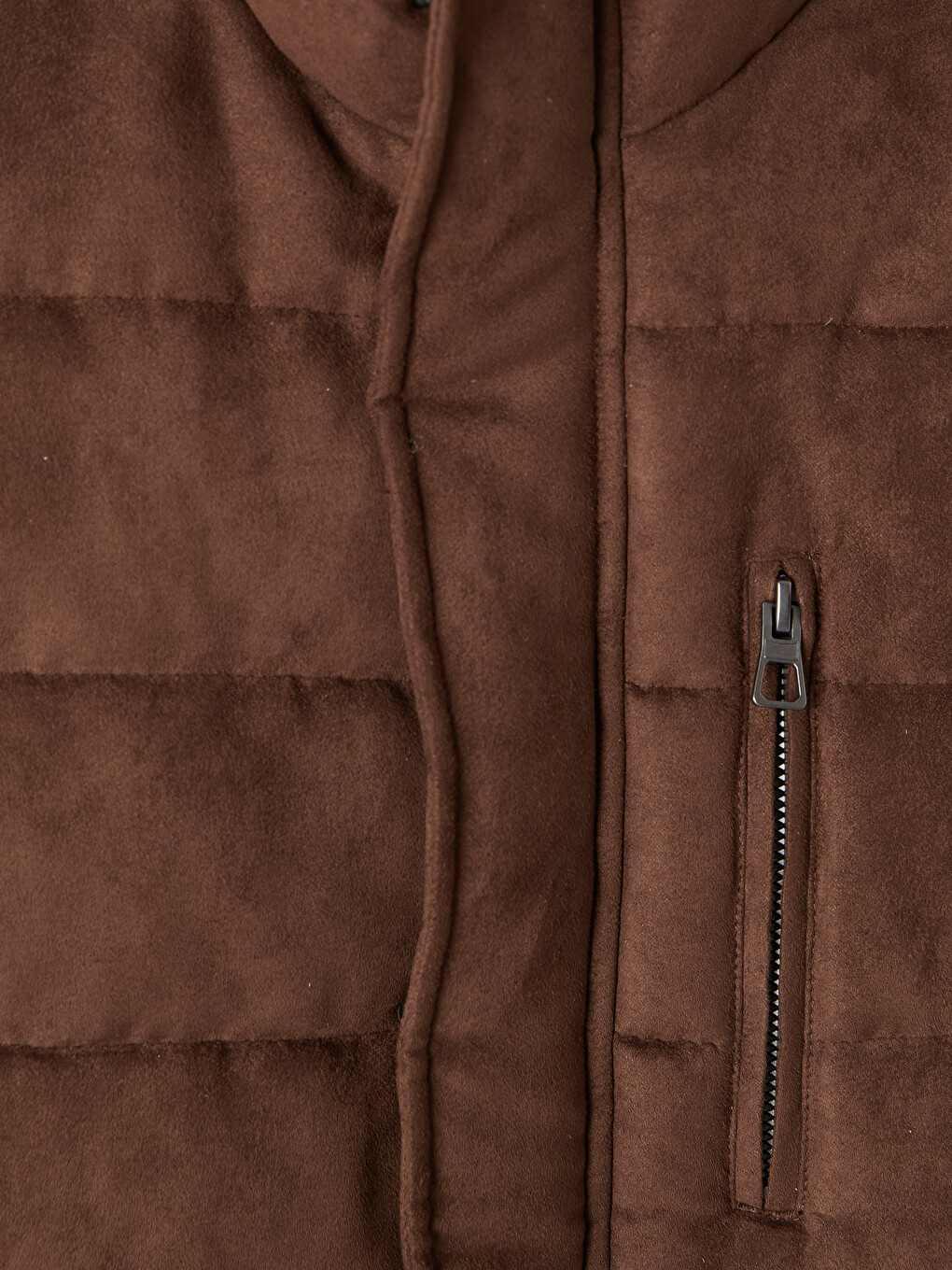 Man Brown Puffer Gilet-7