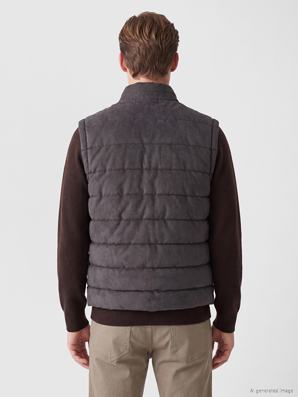 Man Anthracite Puffer Gilet-3
