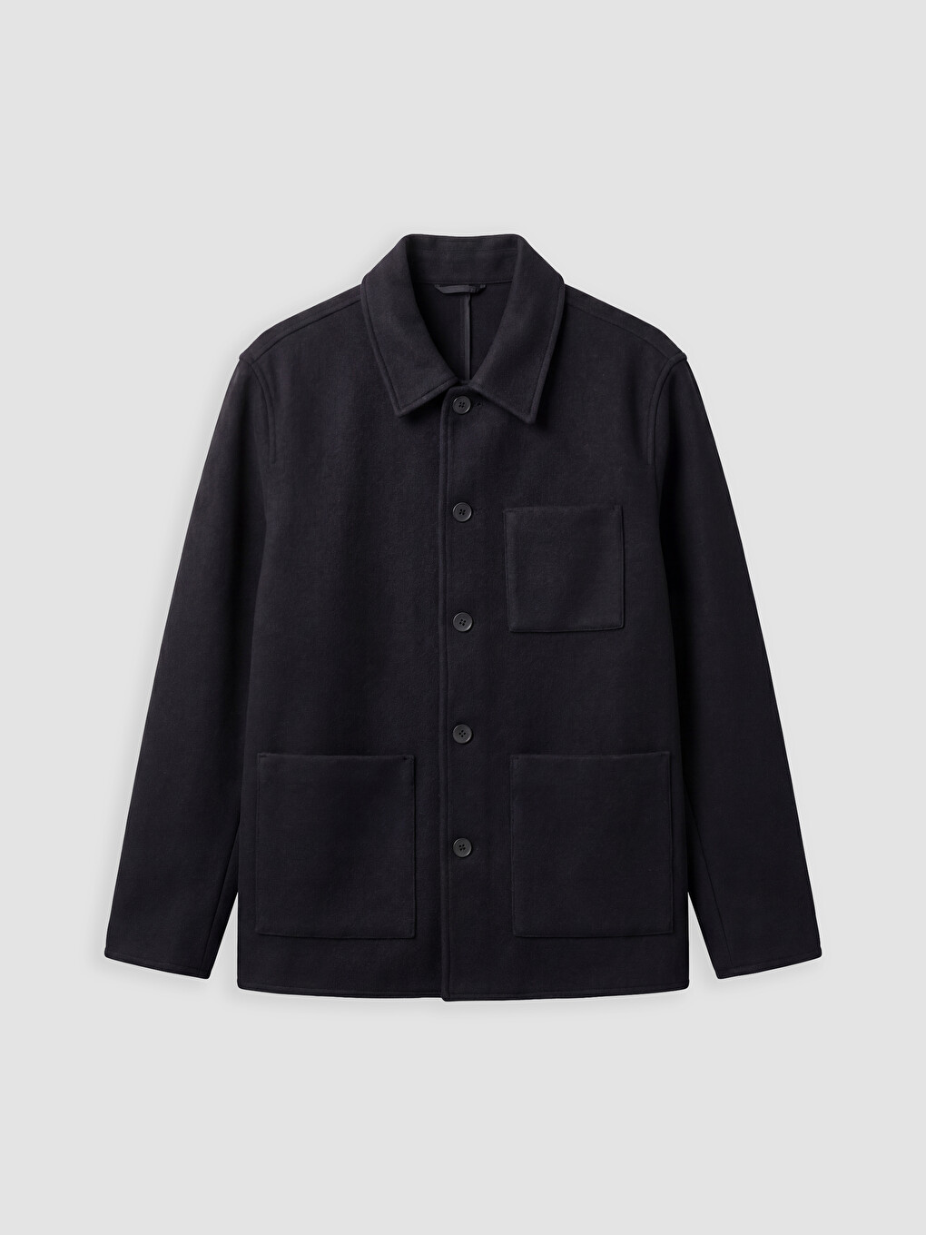 Regular Fit Shirt Collar Men's Cachet Jacket-4