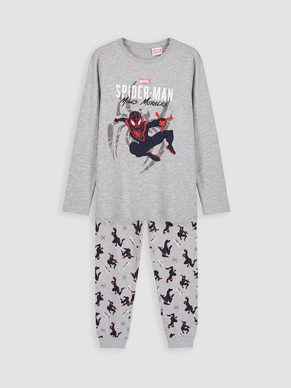 Spider-man Bisiklet Yaka Erkek Çocuk Pijama Takım