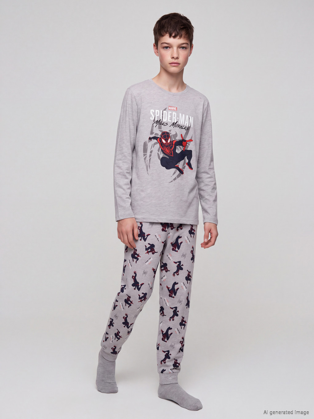 Spider-man Crew Neck Boys' Pyjamas Set
