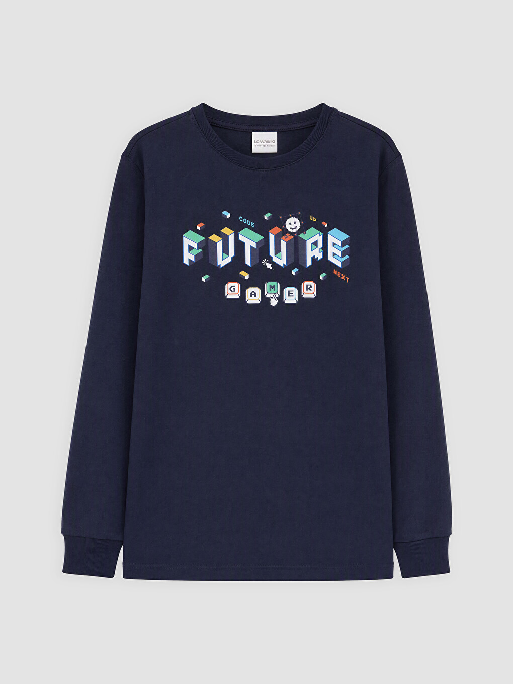 Crew Neck Printed Boys' Pyjamas Set-1