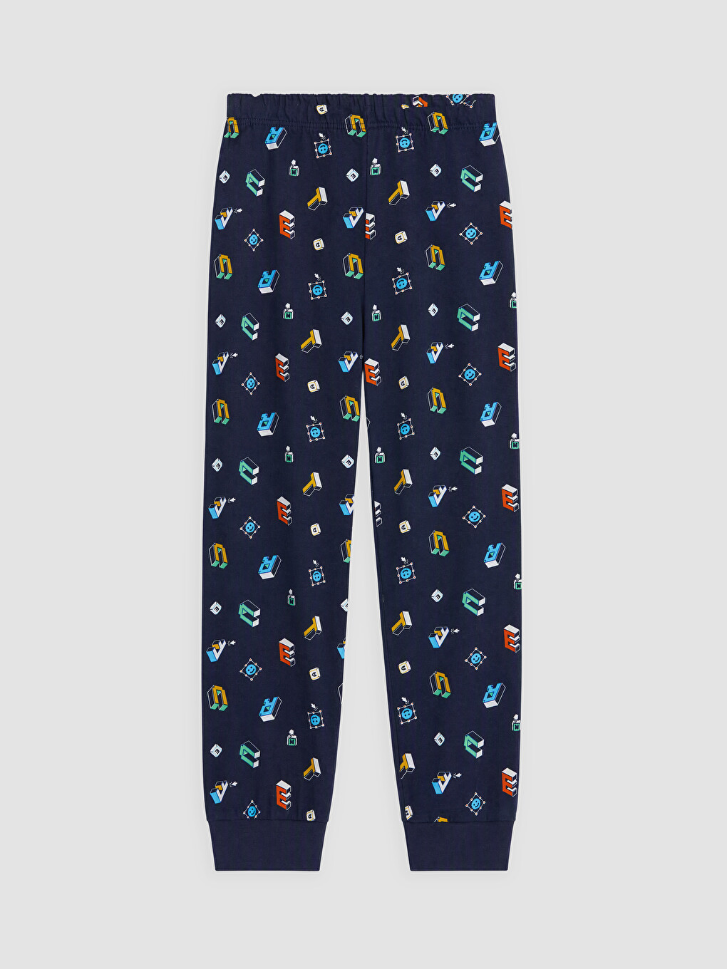 Crew Neck Printed Boys' Pyjamas Set-2
