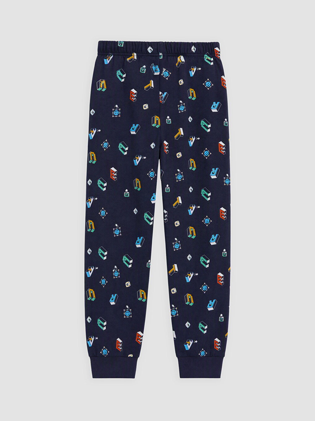 Crew Neck Printed Boys' Pyjamas Set-4