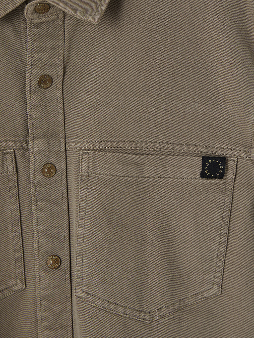 Loose Fit Men's Jean Shirt-5