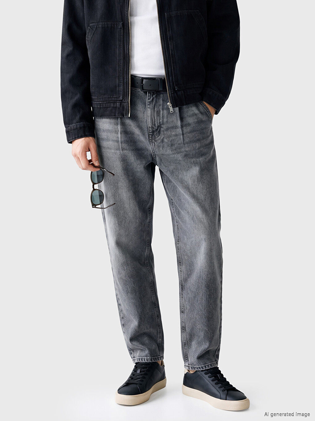 Loose Fit Men's Jean Jacket-1